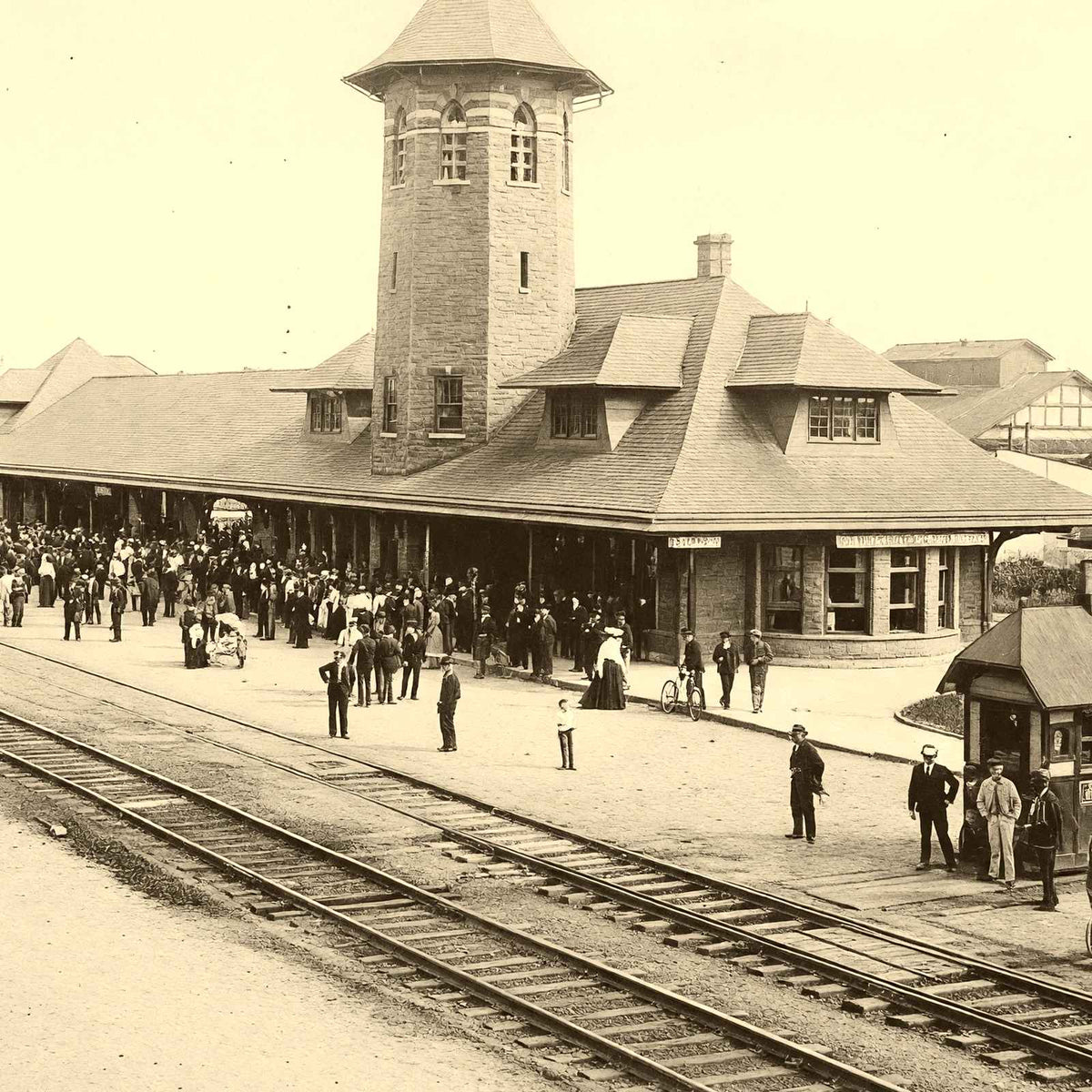 Philadelphia & Reading Depot, Lebanon PA 1905 restored photo print