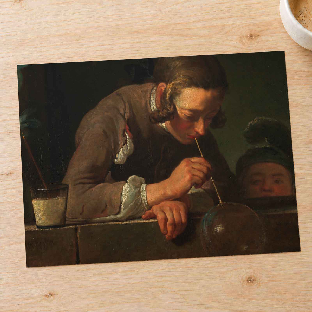 Soap Bubbles art print by Jean Siméon Chardin (1733)