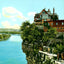 Bluff View from Tennessee River Bridge, TN vintage print