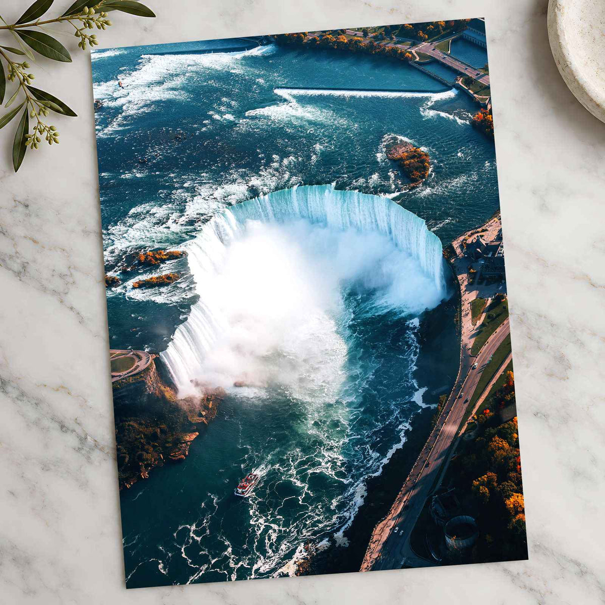 Niagara Falls from Above Photo Print Wall Decor