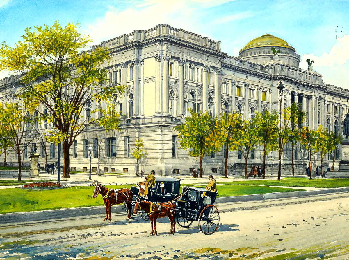 Public Library & Museum, Milwaukee, WI (1905) art print
