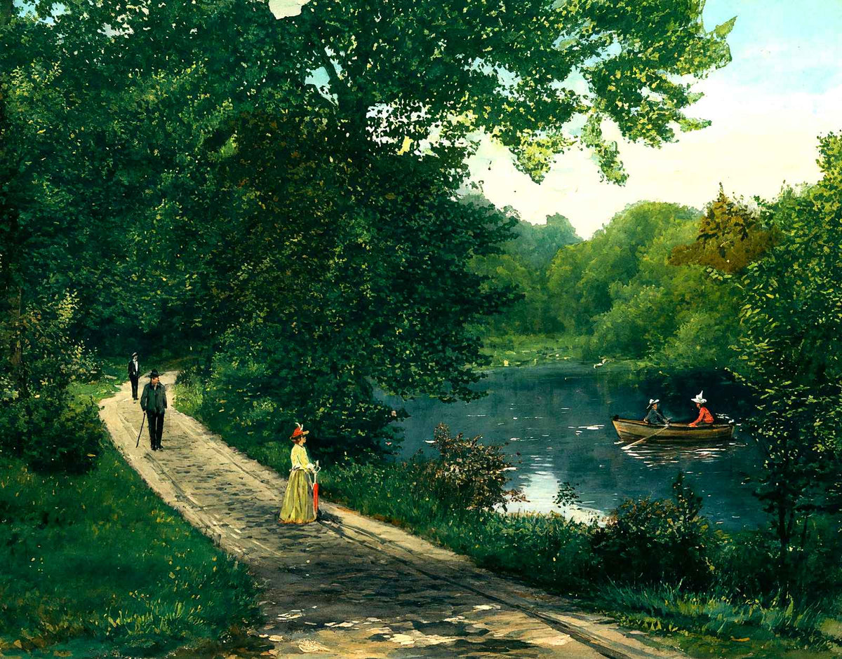 Williamson Park, Lancaster, PA in 1907 art print