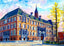 High School, Scranton, PA in 1907 painting