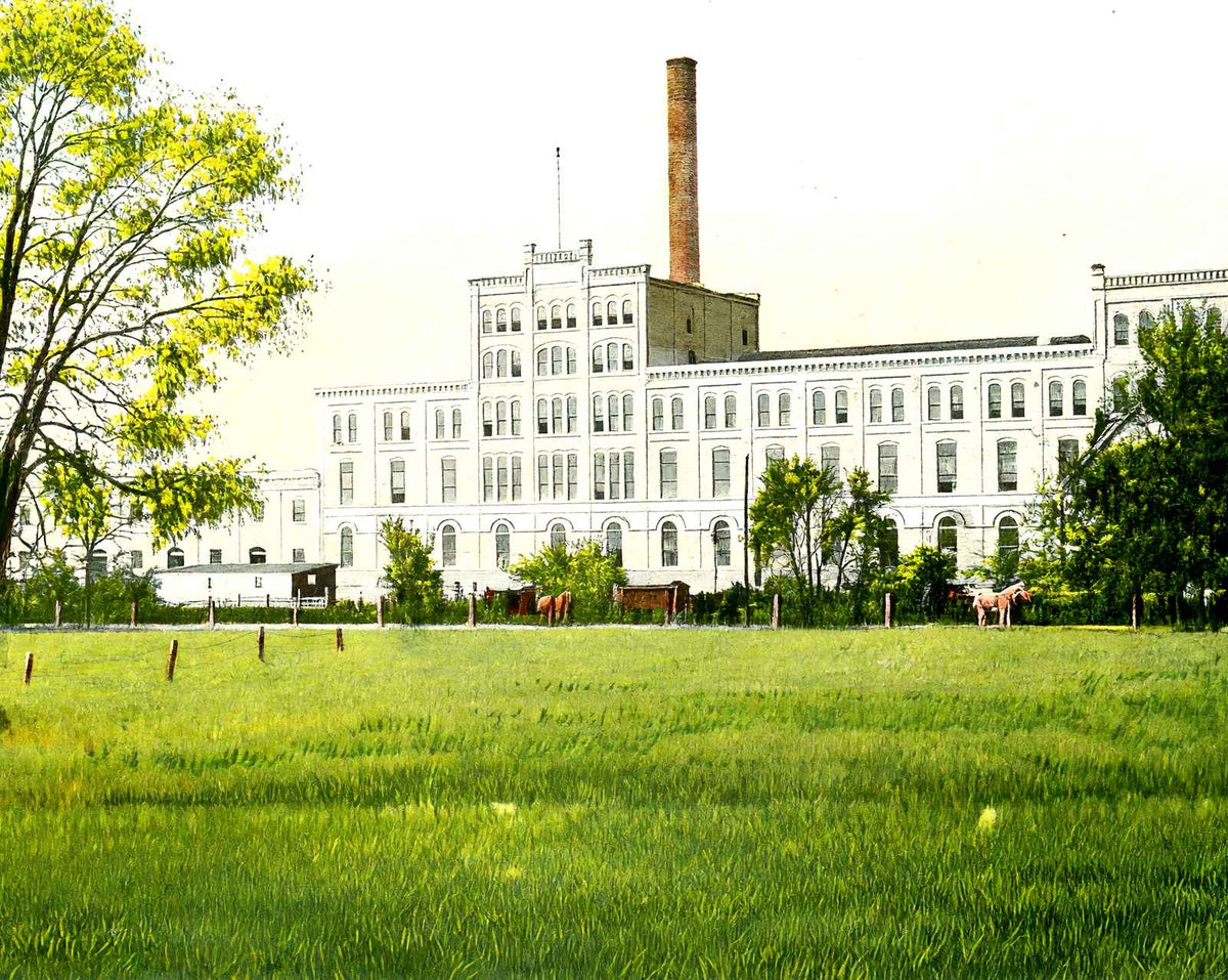 Sugar Beet Factory, Janesville, WI in 1907 vintage print