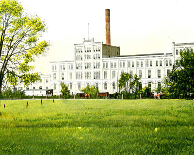 Sugar Beet Factory, Janesville, WI in 1907 vintage print