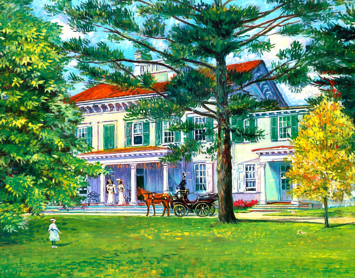 Home of Grover Cleveland, Princeton, NJ painting