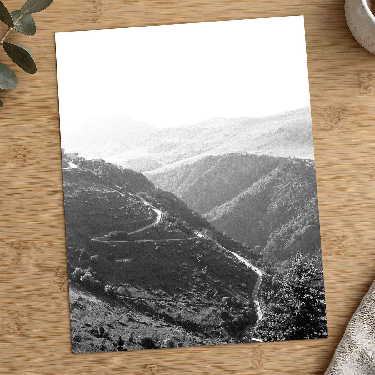 French Alps Black and White by Annie Spratt Photo Print Wall Decor
