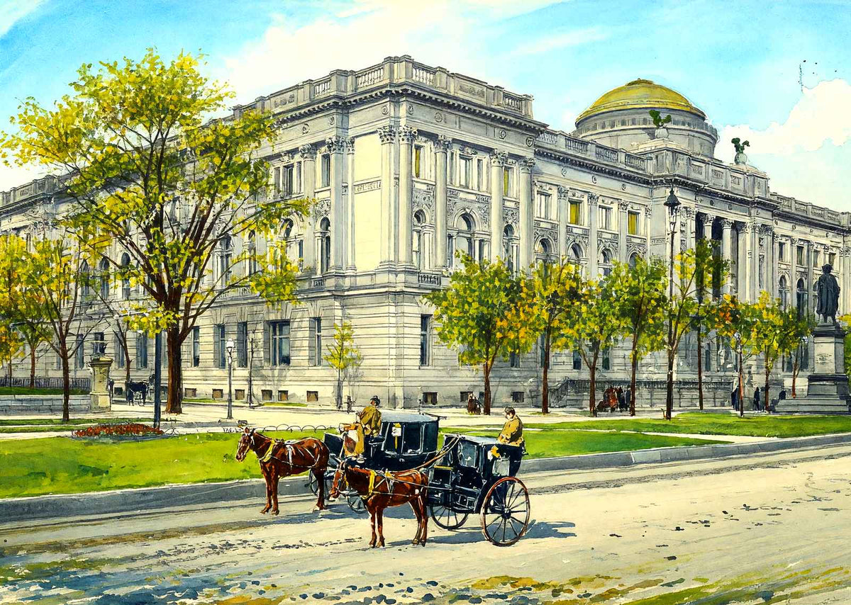 Public Library & Museum, Milwaukee, WI (1905) art print