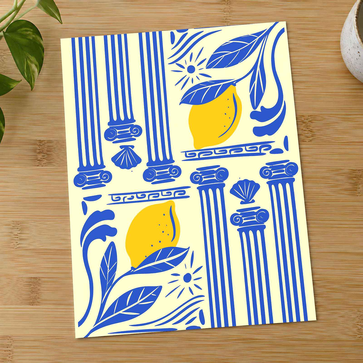 Pillars and Lemons by Ardian Pranomo Art Print Wall Decor