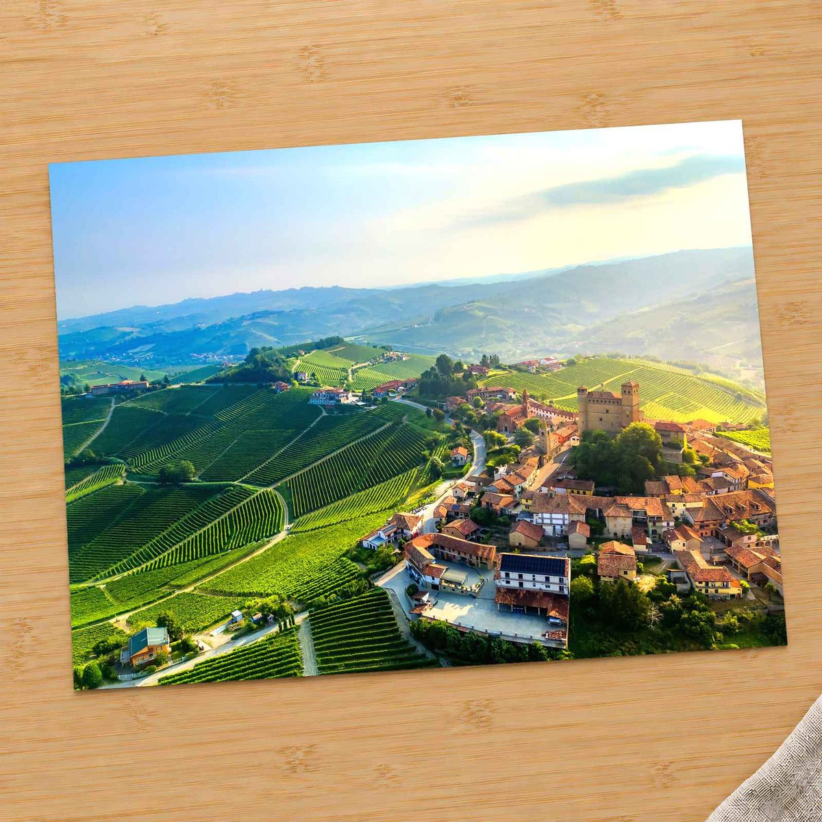 Serralunga d'Alba Vineyards Piedmont Italy Photo Print Wall Decor