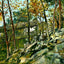 Lovers Retreat, Pen Mar PA in 1908 art print