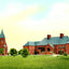 Chapel and Memorial Hall, Lawrenceville, NJ vintage print