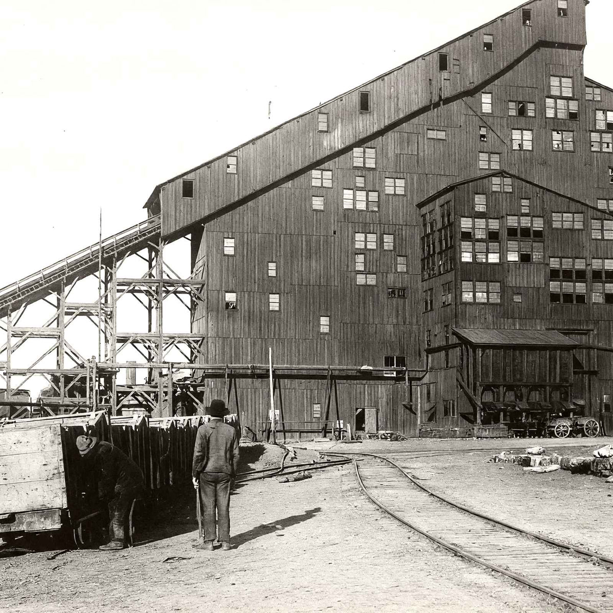 Hazle Mines Breaker, Hazleton, PA in 1906 restored photo print