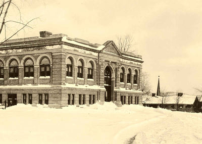 Easton Public Library, Easton, PA in 1904 restored photo print