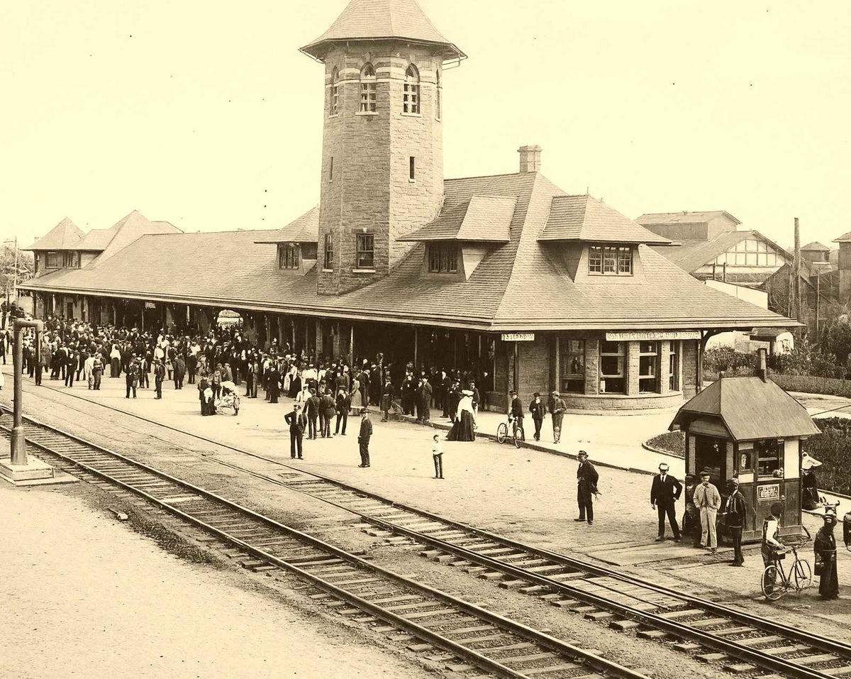 Philadelphia & Reading Depot, Lebanon PA 1905 restored photo print