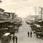 Market Day, Sunbury, PA in 1905 vintage print