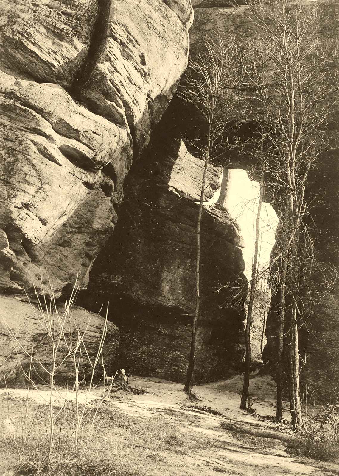 Twin Rocks, Rock City PA in 1904 vintage photo print