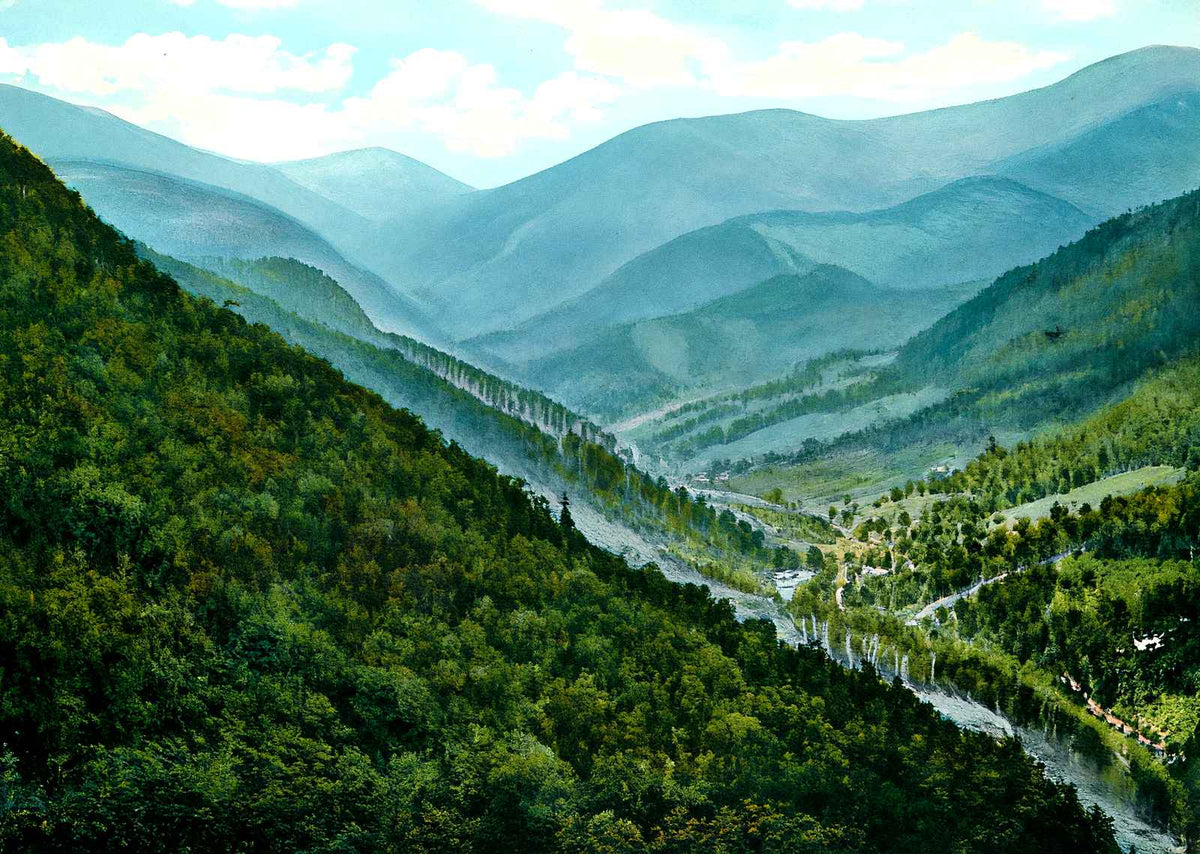 Top of Chimney Rock, NC in 1907 vintage print