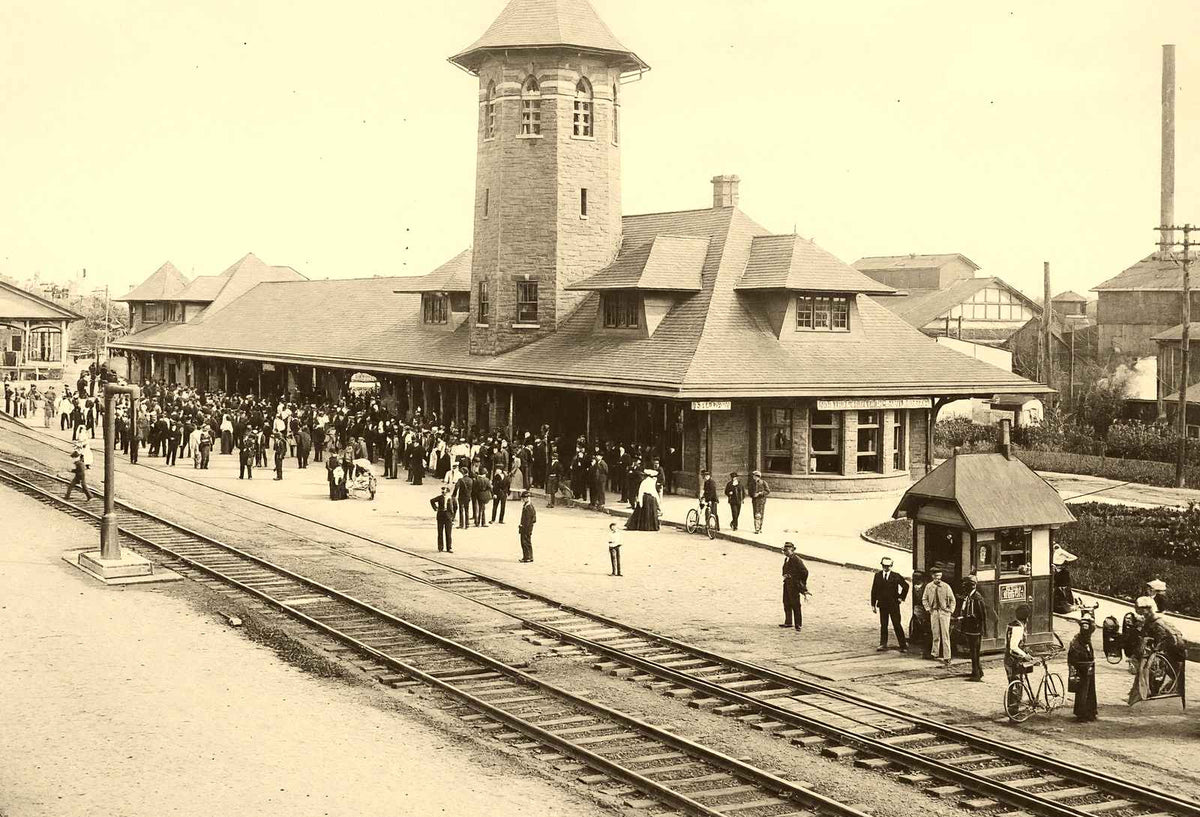Philadelphia & Reading Depot, Lebanon PA 1905 restored photo print