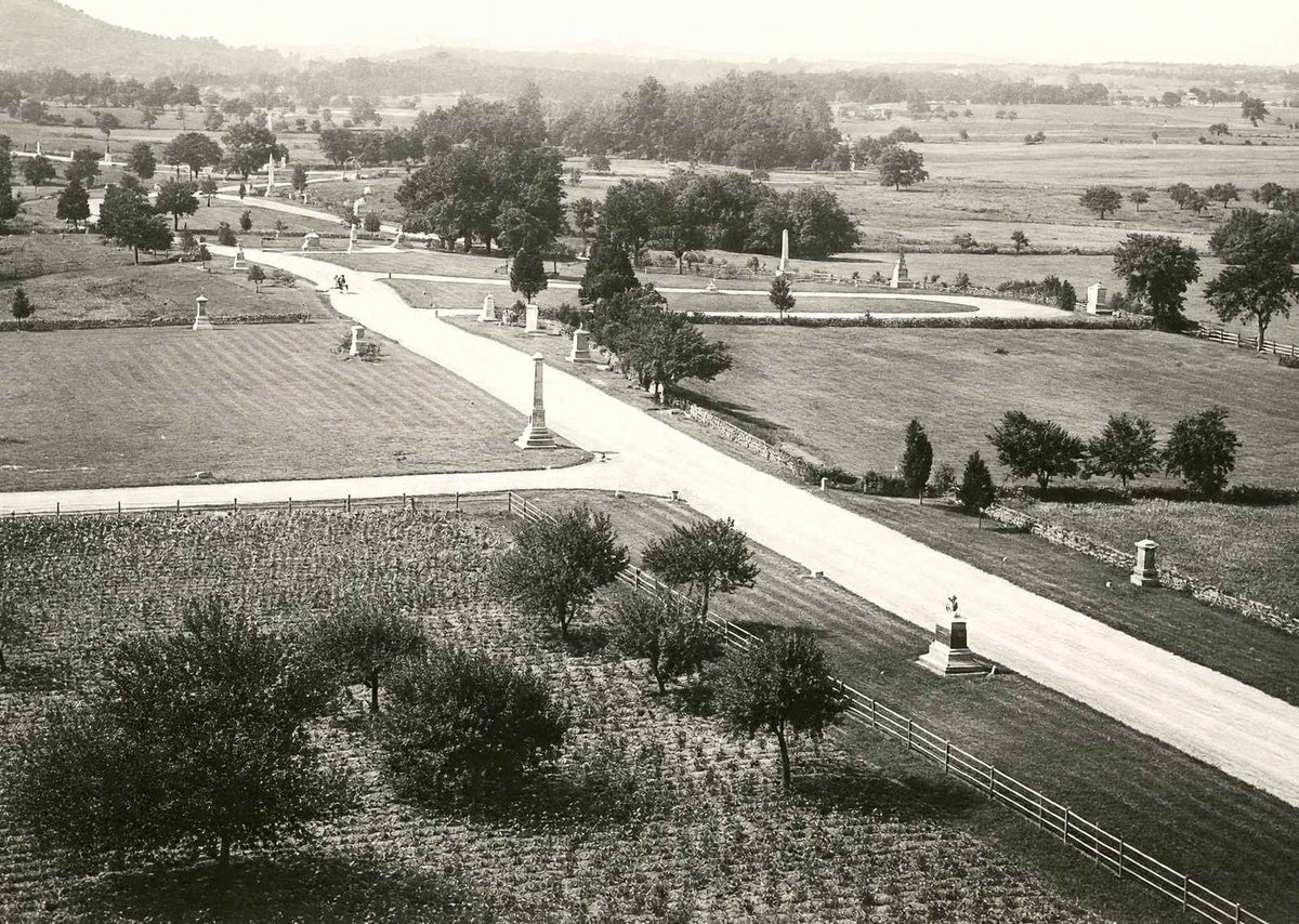 Gettysburg Battlefield, PA in 1904 vintage photo print