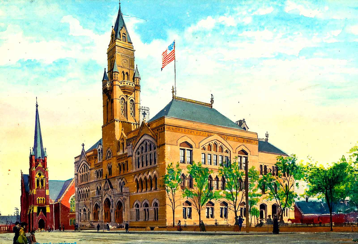 Custom House & Post Office, Nashville, TN art print