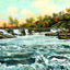 Caney Fork River, Rock Island, TN in 1908 art print
