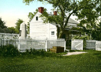 Meade HQ, Gettysburg PA in 1906 vintage print