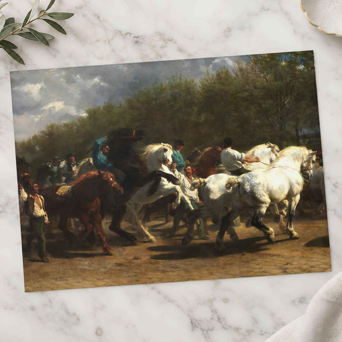 The Horse Fair art print by Rosa Bonheur (1852)