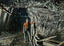 Coal Mining One Mile Underground in 1907 vintage print