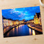 Ghent Canal in Belgium at Night Photo Print Wall Decor