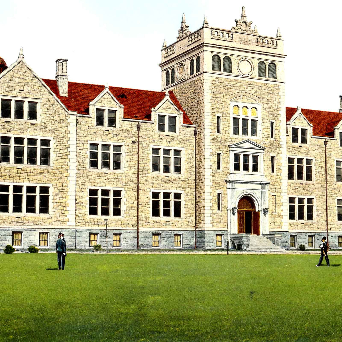 Muhlenberg College, Allentown, PA 1907 vintage print