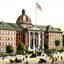 High School, Altoona PA in 1906 vintage print