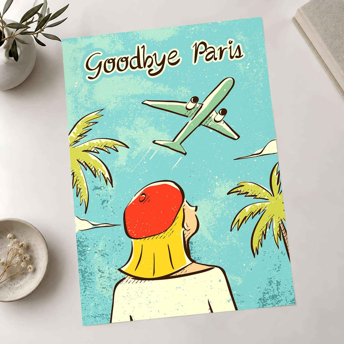 Goodbye Paris by Mylene Cañeso Art Print Wall Decor
