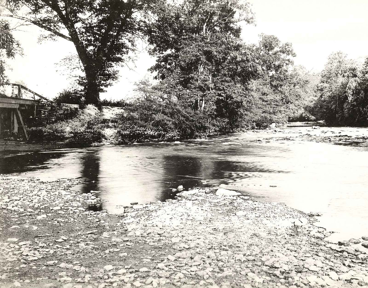 A Mountain Stream, Asheville NC in 1905 vintage print