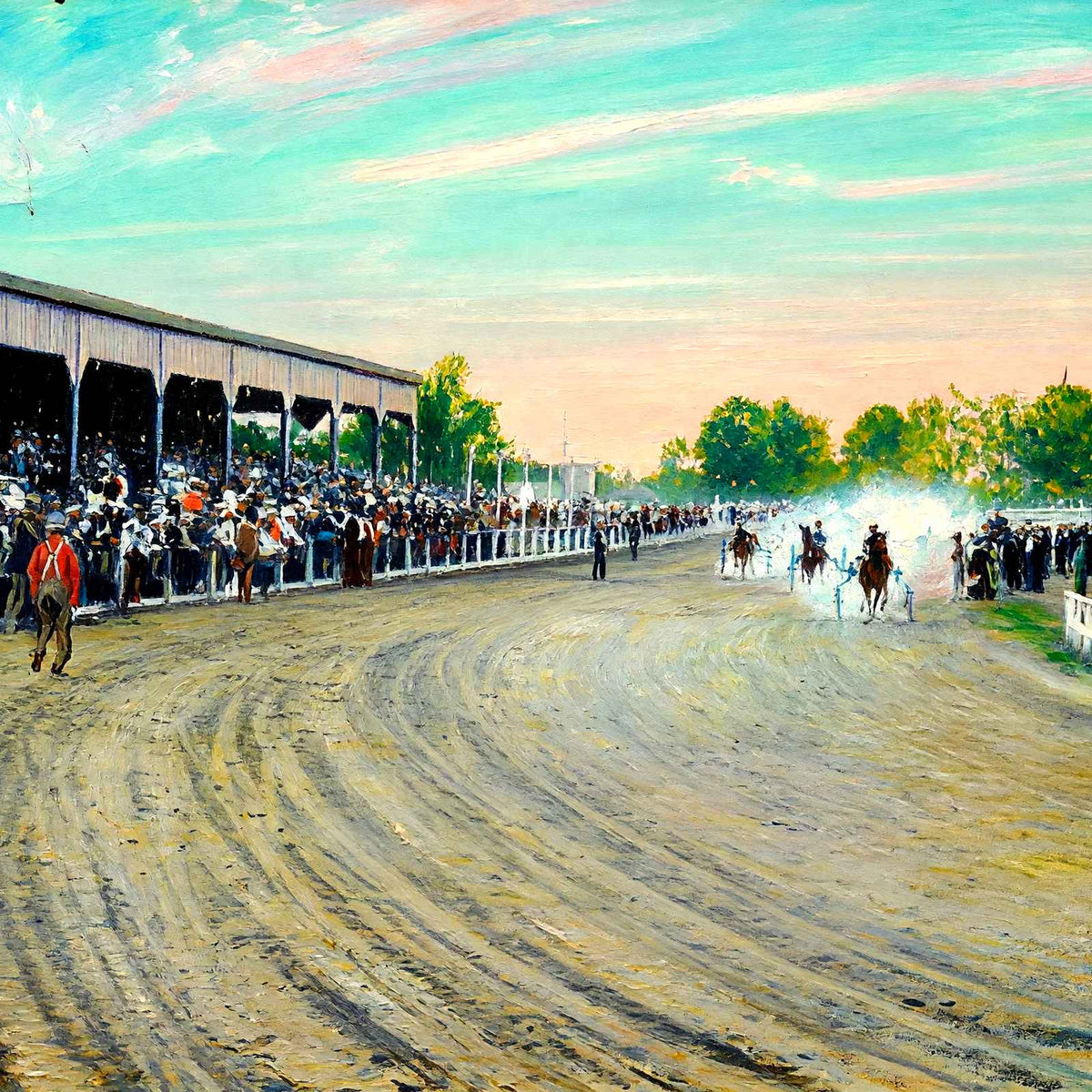 Olympia Park Race Track, Chattanooga, TN 1905 art print