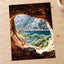 Lake Through a Cave on the Mediterranean Sea by Elisabeth Jurenka Photo Print Wall Decor