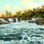 Caney Fork River, Rock Island, TN in 1908 art print