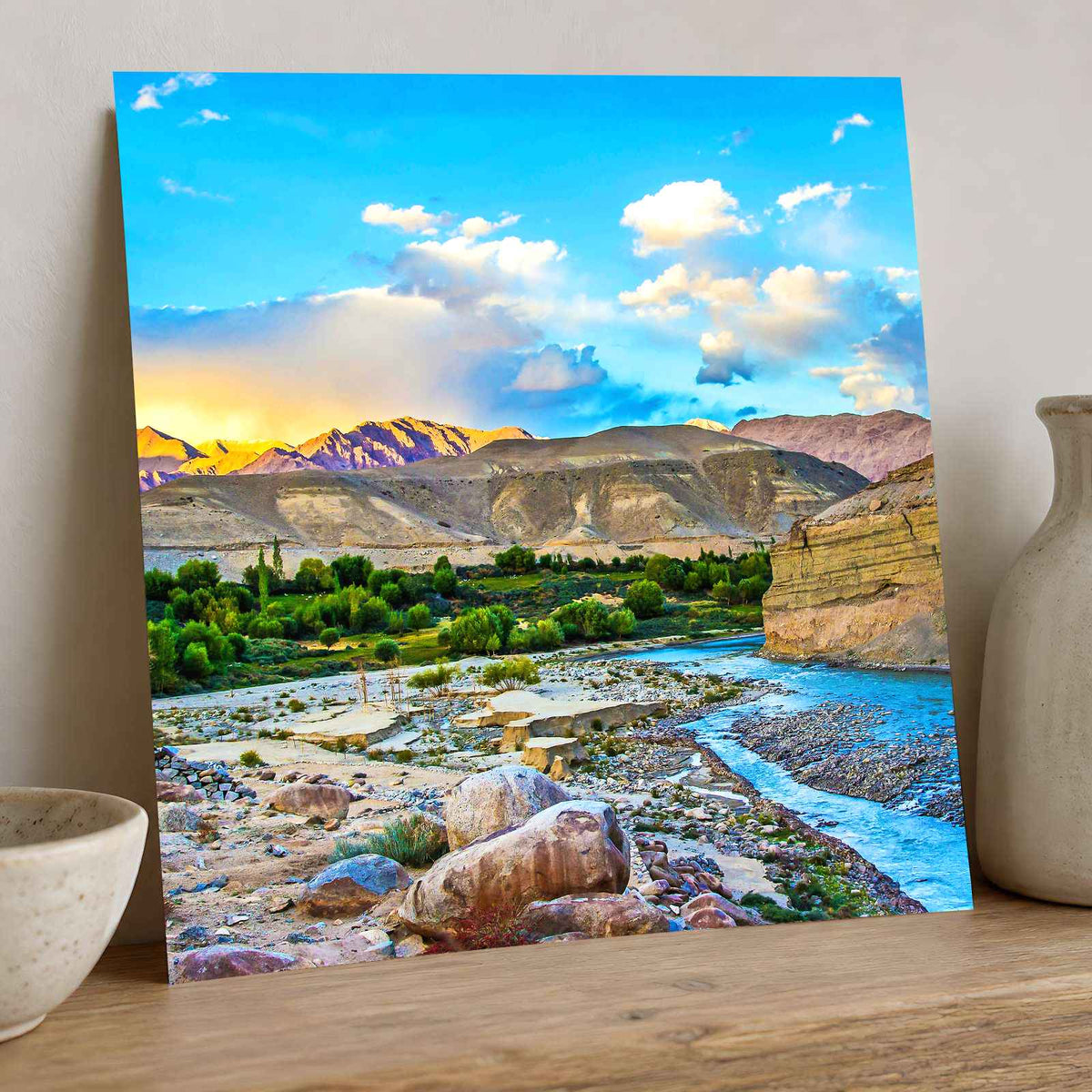 Indus River in Leh Valley, China Photo Print Wall Decor