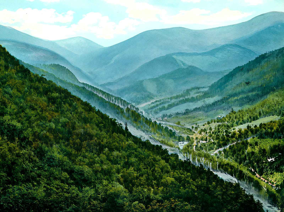 Top of Chimney Rock, NC in 1907 vintage print