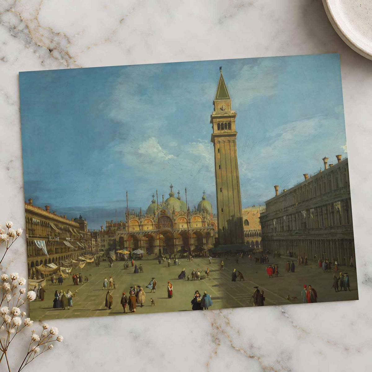 Piazza San Marco painting print by Canaletto (Giovanni Antonio Canal) (1727)