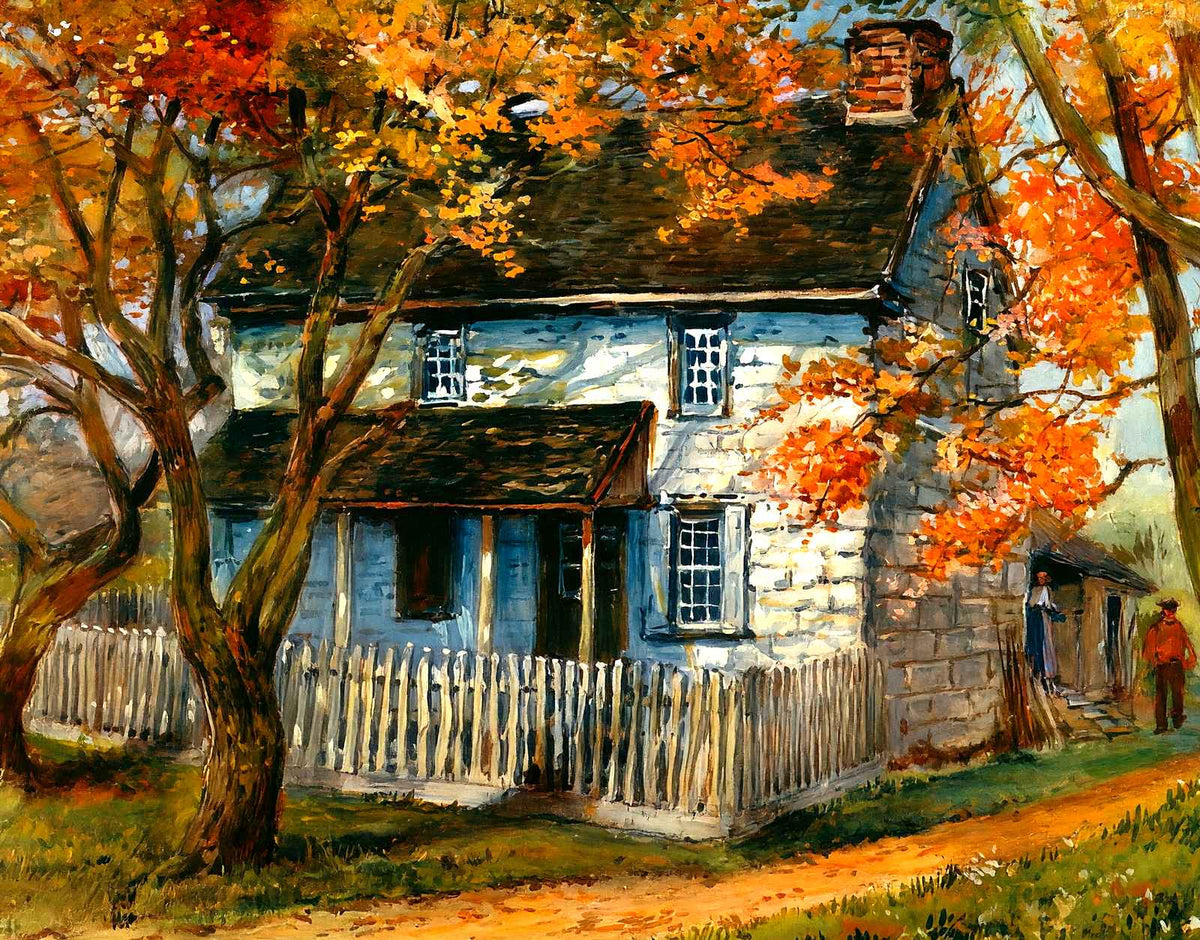 Cornwallis HQ, Valley Forge PA in 1907 art print