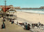 The Beach Atlantic City NJ in 1901 vintage print