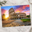 Colosseum in Rome with Morning Sun, Italy Photo Print Wall Decor