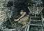 Mining at the Face in 1908 vintage print