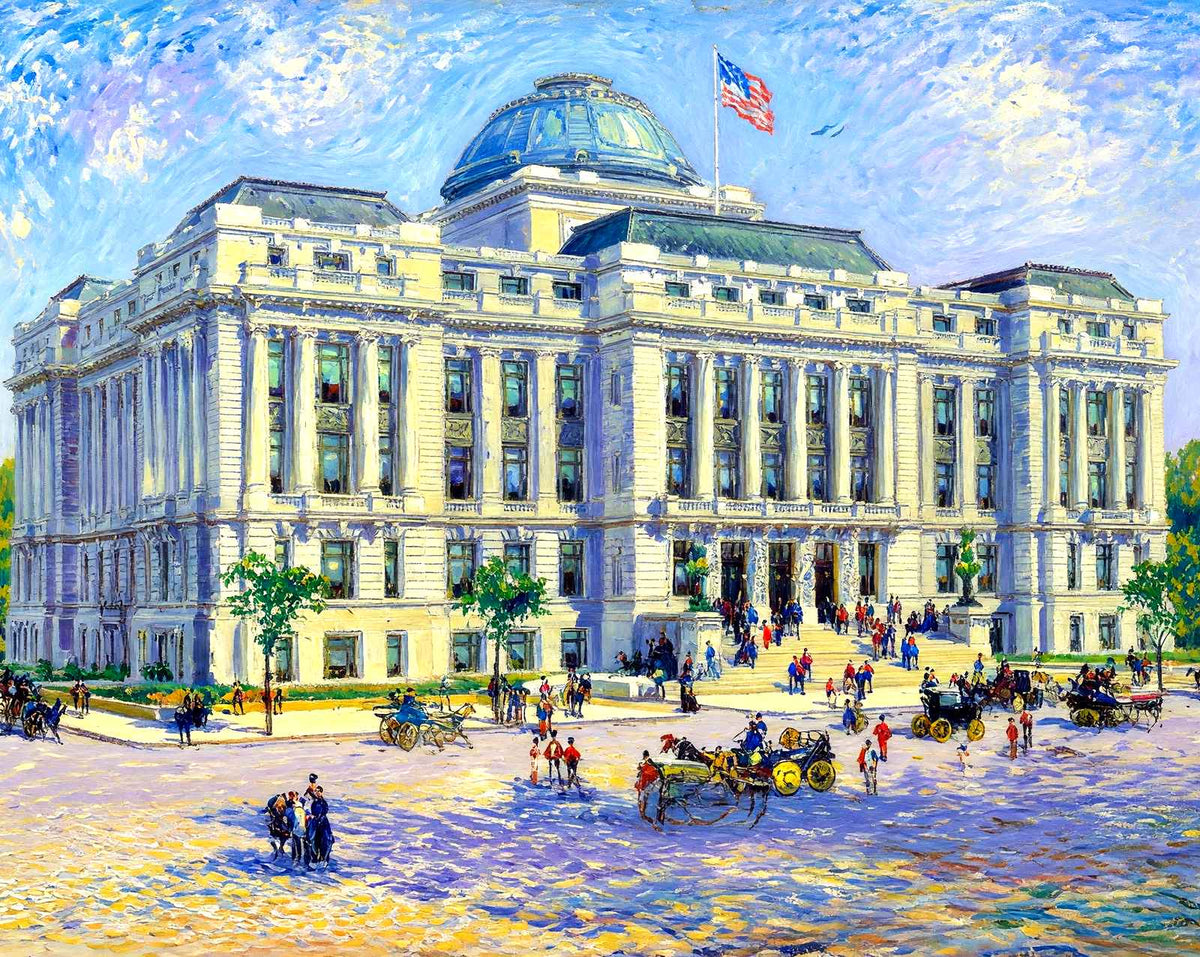 New City Hall, Newark, NJ in 1905 art print