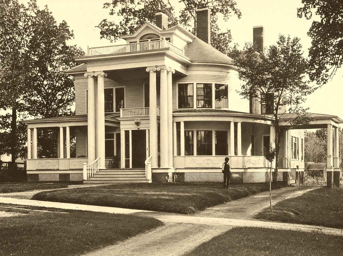 Colonial Home, West Market St, Greensboro NC photo print