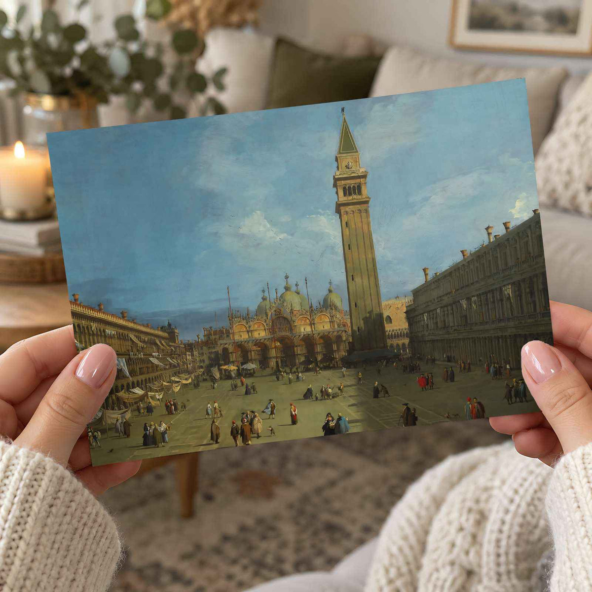 Piazza San Marco painting print by Canaletto (Giovanni Antonio Canal) (1727)