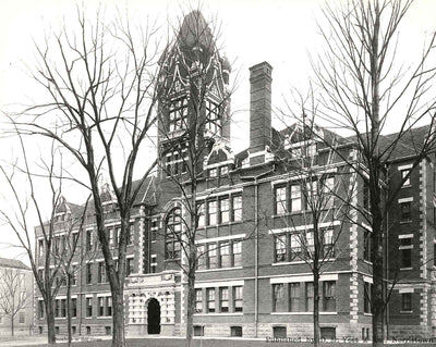 Norristown High School, PA in 1905 vintage photo print