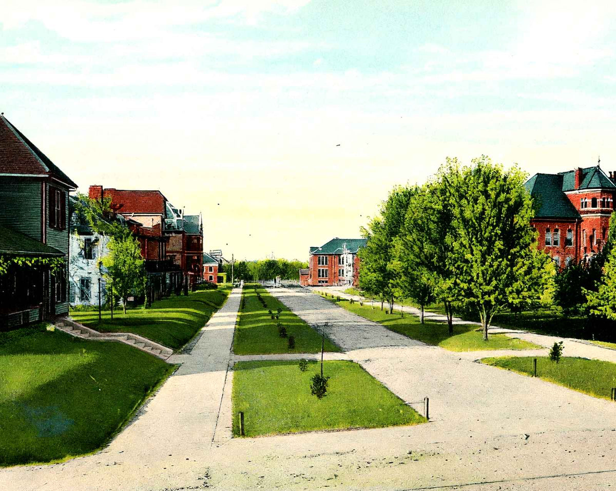 State Normal & Industrial College, NC in 1906 vintage print