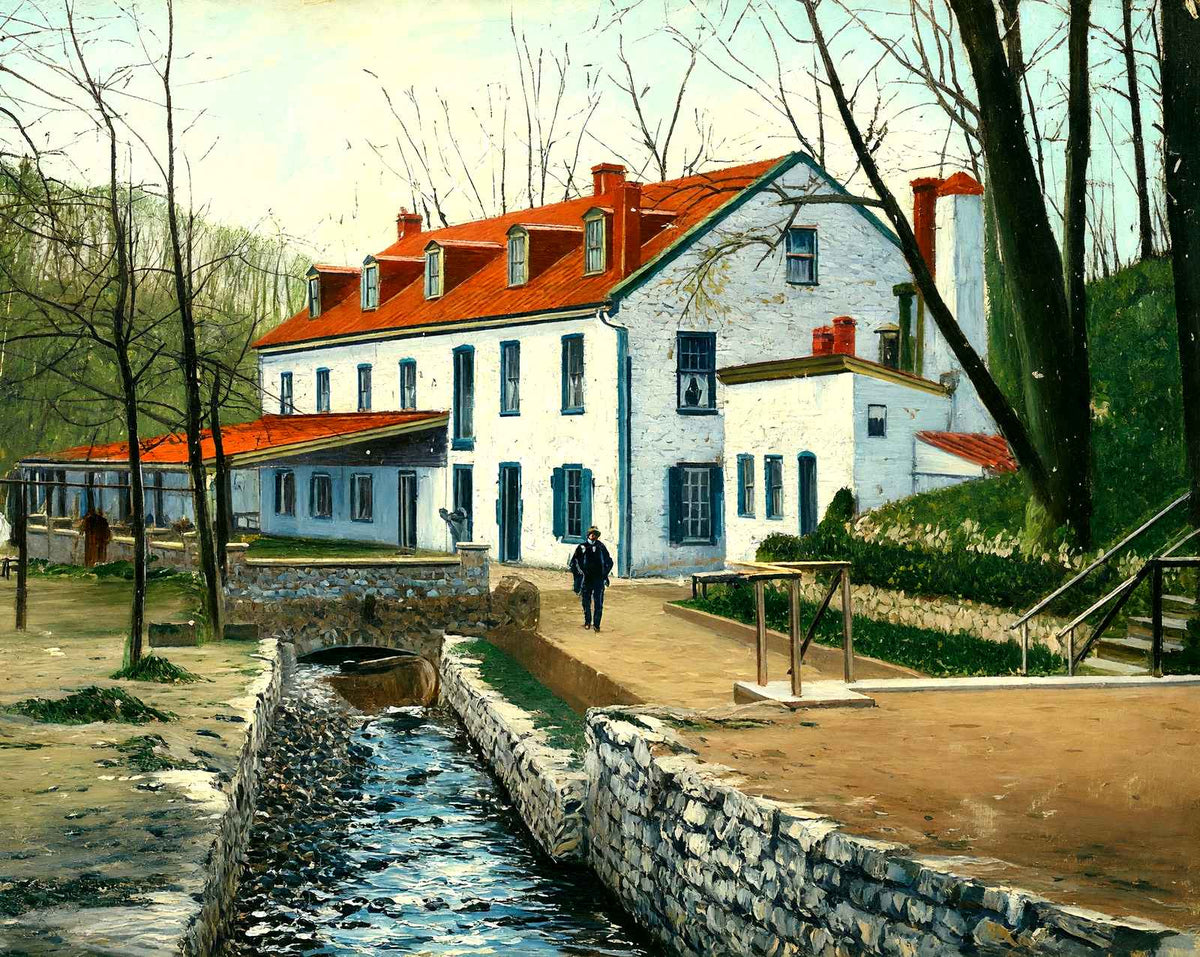 Mineral Springs Park Hotel, Reading, PA 1907 art print